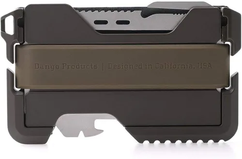 Miniatura 2 de Dango T01 Billetera táctica EDC - Hecha en Estados Unidos - Cuero genuino, Multiherramienta, Bloqueo RFID