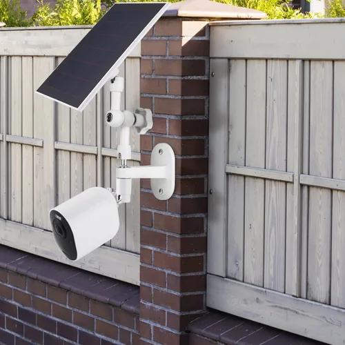 Miniatura 4 de Soporte de pared 2 en 1 para panel solar Arlo y cámara de seguridad Arlo Pro/Pro 2/Pro 3/Pro 4/Ultra, ángulo ajustable para obtener la máxima luz