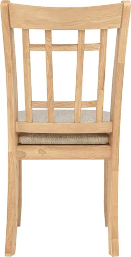 Miniatura 9 de Coaster Home Furnishings - LAVON - Madera y tela - Sillas de comedor sin brazos con asiento tapizado - Juego de 2 - Roble claro y lino - 106622