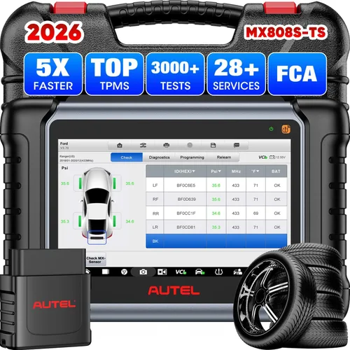 Autel Escáner MaxiCheck MX808S-TS: 2026 Igual que MaxiCOM MK900TS MX900-TS TS900, US Ver. de MK808S-TS hasta MK808S, herramienta de programación