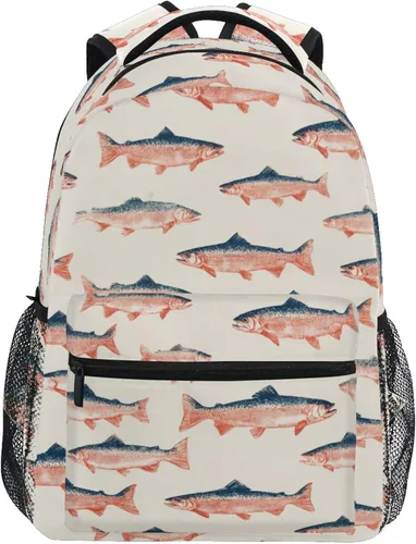 Miniatura 32 de Fisyme Mochila para computadora portátil con estampado de cebra rosa, mochila para libros, viajes informales, senderismo, computadoras portátiles