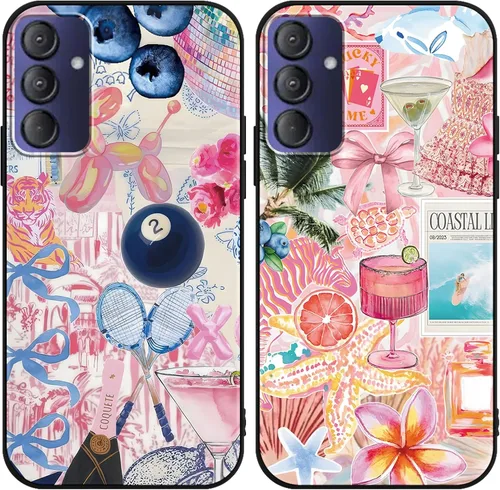 Miniatura 15 de Paquete de 2 Fundas de Teléfono con Lazo Rosa para Gabb Phone 4 6.1", Fundas con Patrón de Flores Florales con Lazo de Cinta Kawaii Lindo de Dibujos