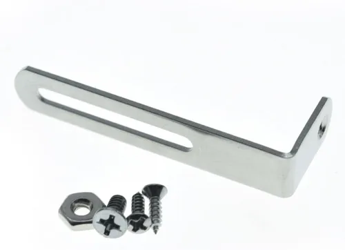 Miniatura 9 de KAISH Soporte de golpeador de guitarra de acero inoxidable premium con tornillos de montaje de golpeador Perno y tuerca para USA Les Paul Negro