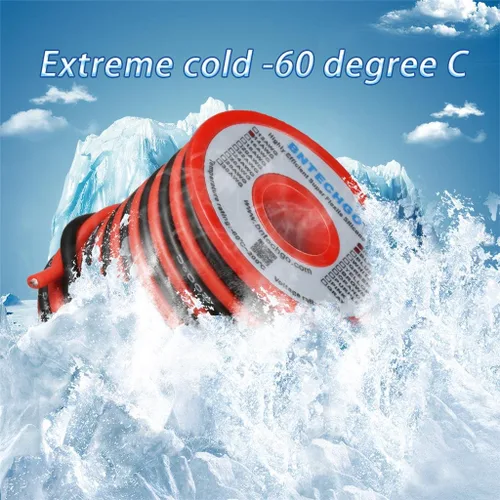 Miniatura 6 de BNTECHGO Carrete de alambre de silicona calibre 14 20 pies rojo y 20 pies negro flexible 14 AWG alambre de cobre estañado trenzado