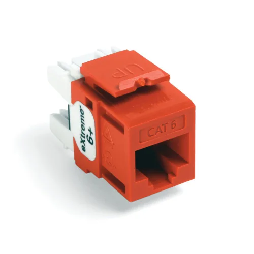 Miniatura 8 de Leviton Extreme 6+ QuickPort Connector, CAT 6, paquete de 150, 61110-JW6, blanco