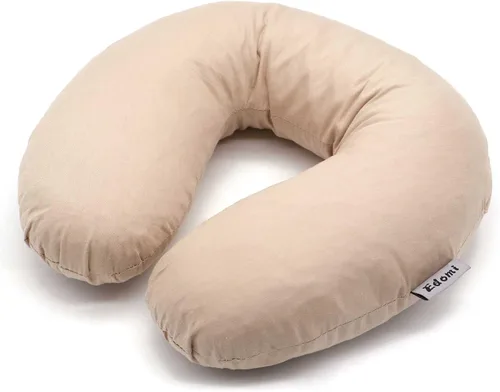 Miniatura 12 de Almohada de cuello de trigo sarraceno para dormir, almohada en forma de U, almohada de enfriamiento para dormir cervical de viaje, soporte