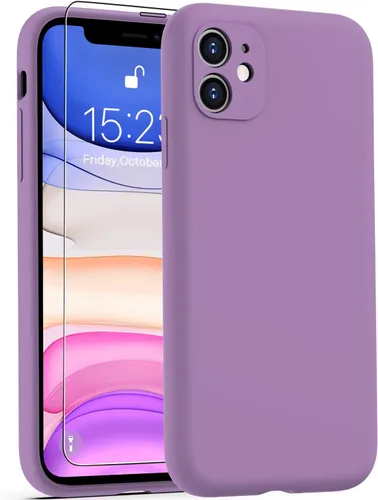 Miniatura 74 de DEENAKIN Funda de silicona compatible con iPhone 12 con protector de pantalla, mejora la protección de la cámara, funda protectora suave y flexible