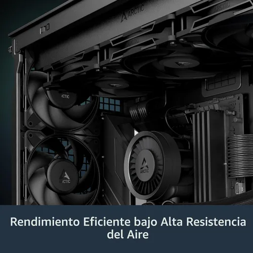 Miniatura 3 de ARCTIC P12 Pro PST - Potente Ventilador Premium, Ventilador PWM de 120 mm con Splitter de Cable Y, 600-3000 RPM, 0 RPM <5% PWM, Rodamiento de Fluido