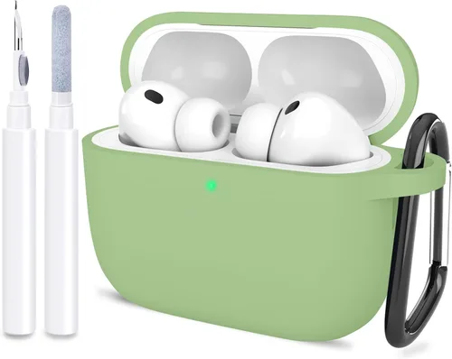 Miniatura 31 de Compatible con AirPods Pro 3, funda protectora de silicona suave con kit de limpieza de llavero para mujeres y hombres para Apple AirPods Pro de 3ª