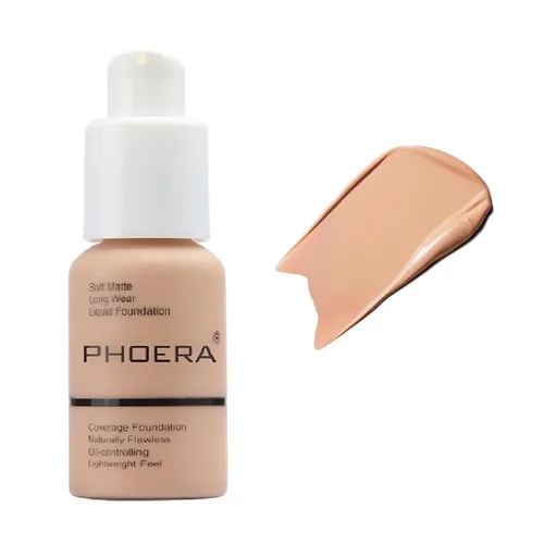 Miniatura 14 de Paquete de 2 PHOERA Base de Maquillaje Para Mujeres Mayores, Base Líquida Mate Suave Impecable Control de Aceite 24 HR Corrector Base de Maquillaje