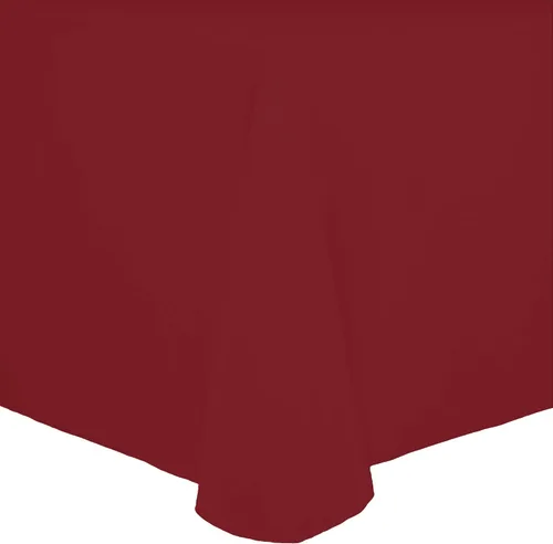 Miniatura 42 de Ultimate Textile Cotton-Feel - Mantel ovalado de poliéster hilado resistente a las manchas y a las arrugas, lavable a máquina, color berenjena, 1