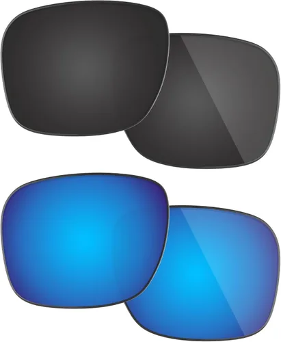 Lentes polarizadas de repuesto para gafas de sol Oakley Holbrook (OO9102) con revestimiento antiarañazos, agua salada y antipolvo (negro sigiloso y
