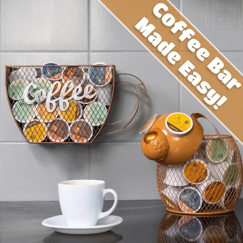 Miniatura 6 de Organizador de cápsulas de café Made Easy Kit - Decoración funcional para barra de café en casa - Accesorios de almacenamiento en mostrador