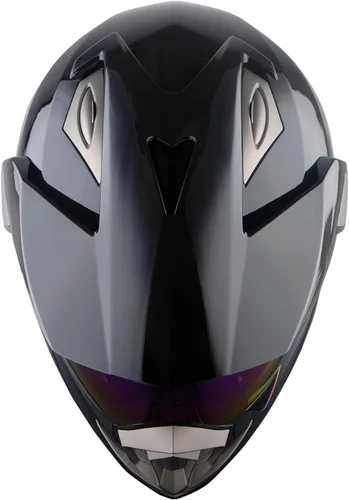 Miniatura 6 de 1Storm Casco Deportivo Dual Motocicleta Cara Completa Motocross Todoterreno Bicicleta Color Negro Mate
