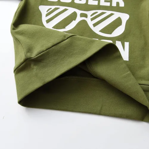 Miniatura 4 de Eghunooy Conjunto de ropa para bebés y niños pequeños con letras impresas