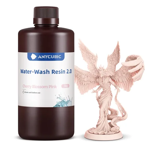 Miniatura 14 de ANYCUBIC Resina de impresora 3D lavable al agua 2.0, resina 3D de alta precisión de 405 nm, resina de fotopolímero de baja contracción para Gris