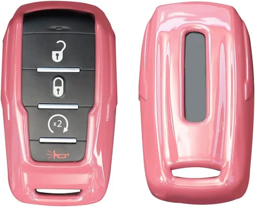 Miniatura 8 de RT-TCZ Funda para Llavero Estuche Cubierta Bolsa Porta Llaves Carcasa de Protección Accesorios para Dodge RAM 2018-2022, Morado