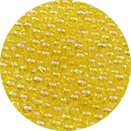 Miniatura 23 de 2000 cuentas redondas acrílicas de 0.157 pulgadas (0.157 in), cuentas espaciadoras de colores AB con agujero para bricolaje, pulseras, collares