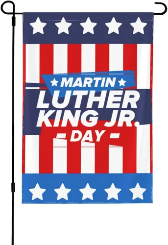 Miniatura 12 de Martin Luther King MLK - Bandera de jardín con texto en inglés "I Have A Dream", 12.5 x 18 pulgadas, banderas decorativas decorativas de doble cara