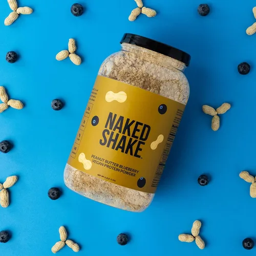 Miniatura 7 de NAKED Shake - Polvo de proteína de mantequilla de maní y arándano, proteína a base de plantas con aceite MCT, sin gluten, sin soja, sin OMG ni