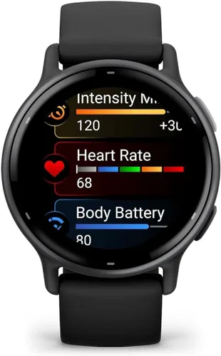Miniatura 3 de Garmin vívoactive 5, reloj inteligente GPS de salud y fitness, pantalla AMOLED, hasta 11 días de batería (renovado) (negro)