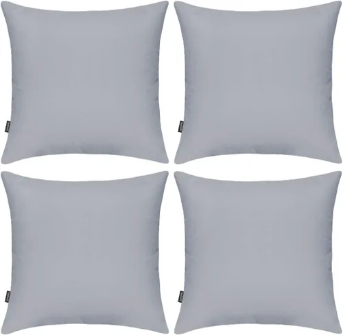 Miniatura 10 de Coddsmz Paquete de 4 fundas decorativas de 100% algodón para cojín cuadrado, funda de almohada de color liso para bricolaje, para sofá y dormitorio