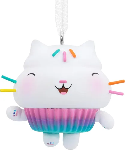 Adorno colgante de Navidad de Hallmark DreamWorks Animation Gabby's Dollhouse Cakey Cat