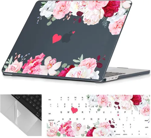 Miniatura 21 de Se7enline Funda compatible con MacBook Air de 15 pulgadas M4 M3 M2 2025 2024 2023 de 15.3 pulgadas con MacBook Air A2941/A3114/A3241 funda rígida