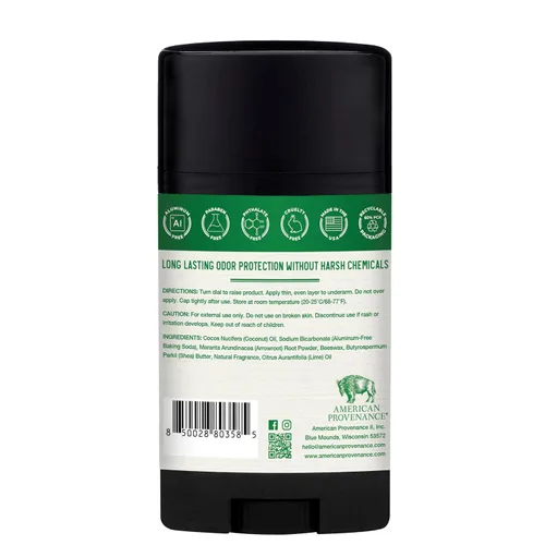 Miniatura 6 de American Provenance Desodorante natural para hombres y mujeres, desodorante sin aluminio que dura todo el día, fabricado en los Estados Unidos