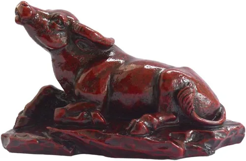 Feng Shui - Figuras de toro del zodiaco chino, buey, año de riqueza, de resina, coleccionable, para el hogar, mesa, decoración artística, regalo