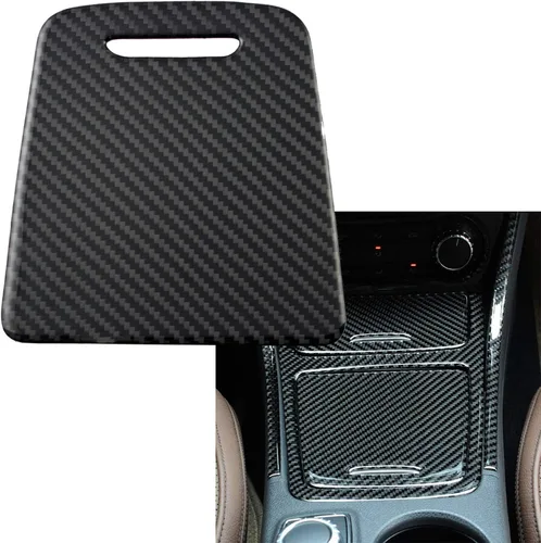 Miniatura 12 de x xotic tech Interruptor de control de aire acondicionado, marco de fibra de carbono real, compatible con Mercedes Benz A180 CLA180 CLA200 CLA250