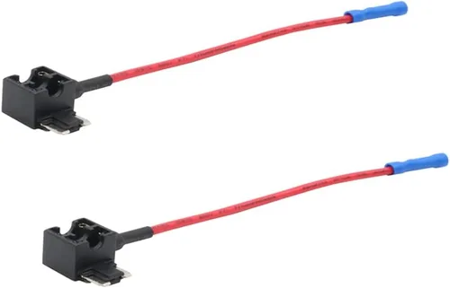 Miniatura 4 de Adaptador TAP de fusible para automóvil de calibre 16, 2 piezas, para fusibles tipo cuchilla de perfil bajo + 8 piezas de mini fusible de perfil