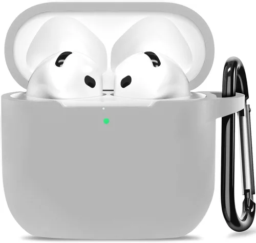 Miniatura 19 de Funda para AirPods 4, funda de silicona compatible con Apple AirPods de 4ª generación, color rojo