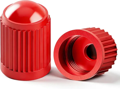 Miniatura 24 de 30 piezas de tapas de vástago de válvula de neumático TPMS, tapas de vástago de válvula de rueda de plástico negro para TR20008 TPMS, tapas