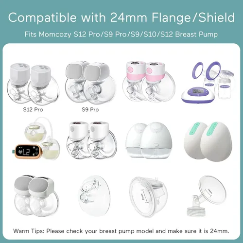 Miniatura 3 de Insertos de brida 8 piezas de 15/17/19/0.827 in, adecuados para Momcozy S12pro/S9pro/S9/S10/S12, para Medela/Tsrete/Spectra/Bellababy 0.945 in