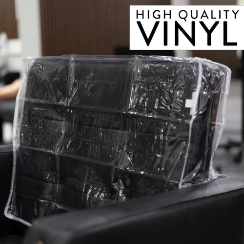 Miniatura 5 de Betty Dain Funda para silla de salón, protege la tapicería de la silla de spa/salón de manchas, productos químicos, humedad y desgaste, cuadrada