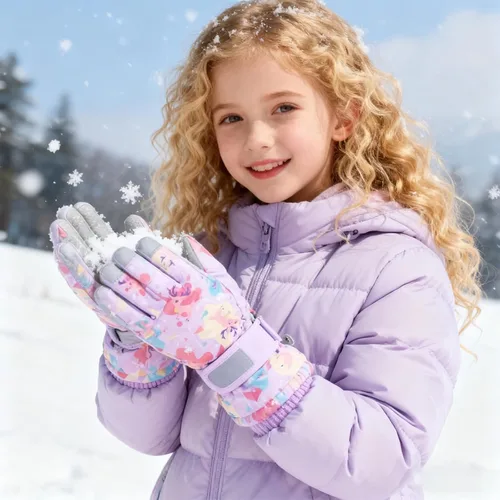 Miniatura 64 de Guantes de nieve para hombre y mujer, impermeables, para invierno, cálidos, para esquí, snowboard, guantes para mujer
