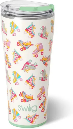 Miniatura 89 de Swig Life - Vaso aislante de 22 onzas, vaso de viaje para café con tapa, taza de café para viaje compatible con portavasos, de acero inoxidable