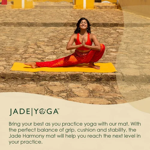 Miniatura 7 de JadeYoga Harmony Alfombrilla de Yoga - Alfombrilla de Gimnasio Fitness Duradera y Gruesa, Alfombrilla de Yoga de Goma Natural Antideslizante