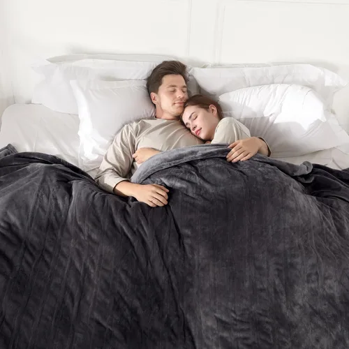 Miniatura 24 de COZYTY Manta eléctrica tamaño completo, manta térmica de franela súper suave y acogedora con 6 niveles de calefacción y 1-10 horas de apagado