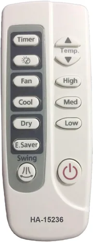 Miniatura 2 de HA-15236 Reemplazo GE Aire Acondicionado Control Remoto Número de Modelo ARC-769 ARC-763 Funciona para ASH06LL ASH06LLS1 ASH08FK ASH08FKS1 ASH12AL
