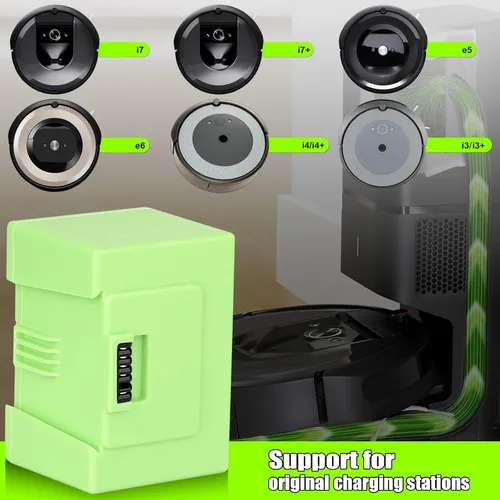 Miniatura 3 de 【Actualización】Batería de repuesto de 4.5Ah 14.4V para iRoboot Roomba i7 + i7 14.4Volt e/i Series J7 J7+ 7150 7550 e5 e5 e5152 e5154 e6 i3 i3+ i4