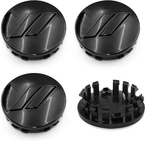 Miniatura 11 de 6CZ27DX8AA - Tapacubos de plástico para rueda de automóvil, 4 unidades, 2.480 in, 2.5 pulgadas, 6CZ27DX8AA (negro mate y rojo)