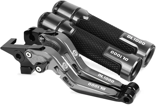 Miniatura 7 de Motocicleta para Suzuki DL1000 V-Strom 2002 2003 2004 2005 2006-2016 Frenos de motocicleta Barra de acoplamiento Palancas de embrague de freno Negro1