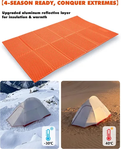 Miniatura 5 de Almohadilla de Espuma para Dormir de Camping Liviana de Celda Cerrada Plegable Colchoneta de Camping a Prueba de Humedad Colchón Portátil