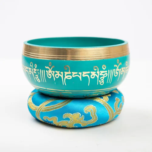 Miniatura 3 de Juego de Cuencos Tibetanos - 4" Fácil de Tocar Auténtico Hecho a Mano Para Meditación Sonido de Sanación de 7 Chakras Por HIMALAYAN BAZAAR