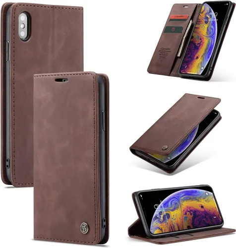 Miniatura 21 de SINIANL Funda para iPhone 7/8, Funda de cuero tipo billetera con tarjetero Cierre magnético Kickstand a prueba de golpes Fundas protectoras