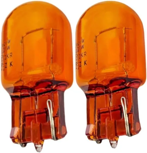 Par (2) bombillas direccionales T20 7440 WY21W (12 V 21 W) para 06 Accord CRV RAV4 REIZ Camry Corolla, 2000 Lexus es300/es330, 2010 Subaru, BMW E46