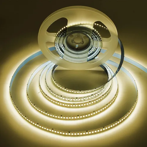 Miniatura 13 de SUYOOULIN Tira de luces LED, AC110V/120V 16.4ft/5m 15000LM SMD 2835 600 LEDs Tiras de luz impermeable IP44 Cinta LED. 2 veces brillo que las tiras