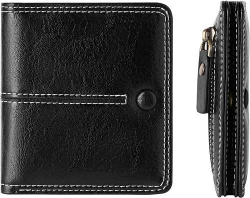Miniatura 11 de TFKGS Tarjetero de crédito para mujer, cartera RFID de cuero para mujer con bloqueo de cremallera, llavero para tarjetas de acordeón, regalos